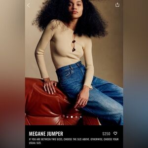 Sezane MEGANE Cream Sweater